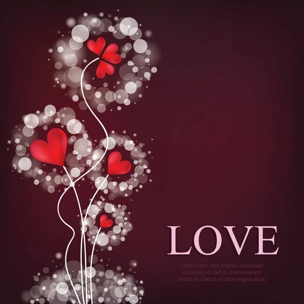 Stylized Banner Love Concept Vector Illustration — Stock Vector