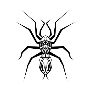 Örümcek çizgi filminin vektör çizimi