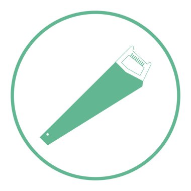 Düz renk daire şeklinde usb kablo simgesi. vektör illüstrasyonu.