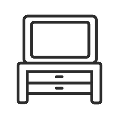 mobilya hattı vektör simgesi.