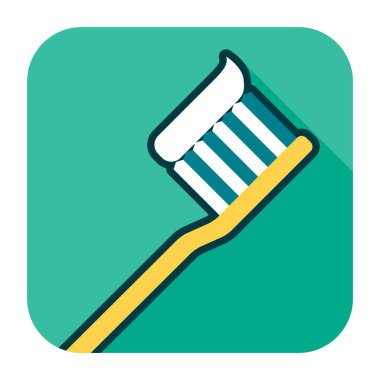 Diş fırçasının yaratıcı vektör çizimi