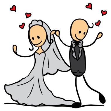 Aşıkların vektör çizimi