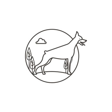 Basit grafik simgesi vektör illüstrasyonu