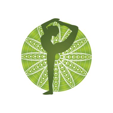 Yoganın yaratıcı vektör illüstrasyonu