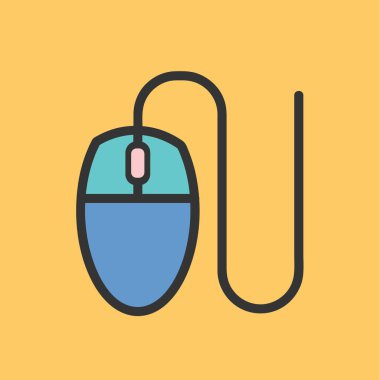 bilgisayar fare simgesi vektör illüstrasyonu