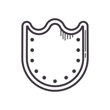 Fantezi konsepti, vektör illüstrasyonlu basit biçimlendirilmiş pankart