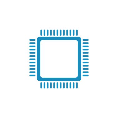 Cpu simge vektör illüstrasyonu