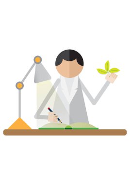 Kimya simgesi vektör illüstrasyonu