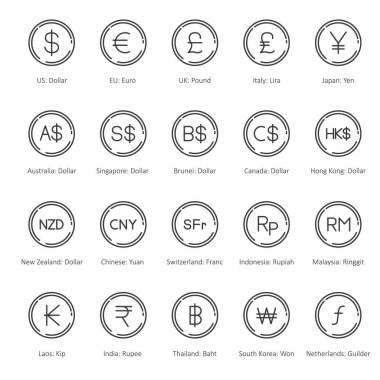 para simgesi vektör illüstrasyonu