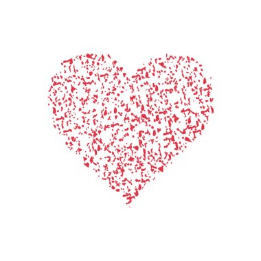 Kalp şeklinde. vektör illüstrasyonu