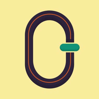 Mıknatıs simgesi. vektör illüstrasyonu