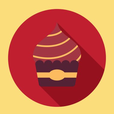 Bir pastanın vektör illüstrasyonu