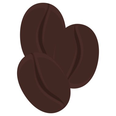 kahve çekirdeği ikonu vektör çizimi tasarımı