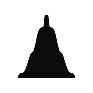 Tek izole edilmiş zarif çan simgesinin vektör çizimi