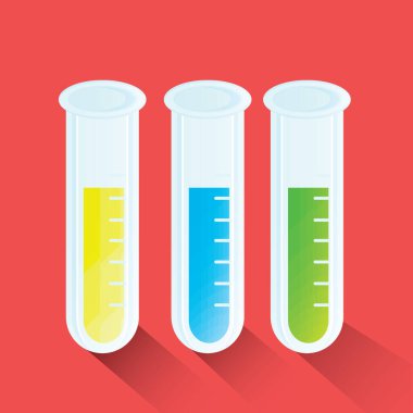 test tübü ikon vektör çizimi