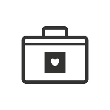 evrak çantası ikonu vektör illüstrasyonu