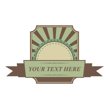 Kurdele ve metin ile klasik etiket