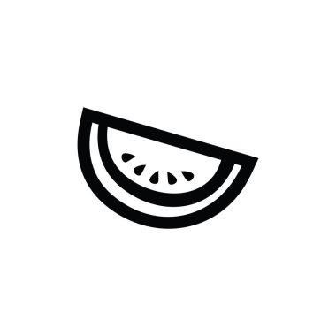 Karpuz simgesi vektör illüstrasyonu