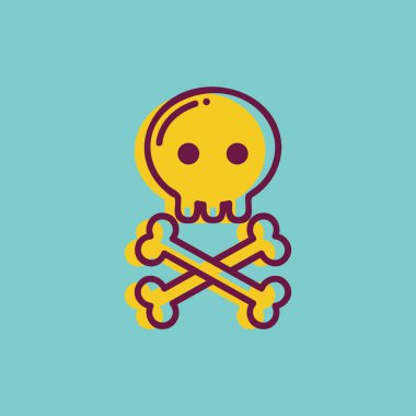 Basit grafik simgesi vektör illüstrasyonu