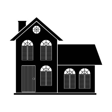 ev şablonu, vektör illüstrasyonu 