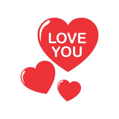 Seni seviyorum tasarım, vektör illüstrasyon eps10 grafik