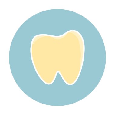 diş simgesi vektör illüstrasyonu