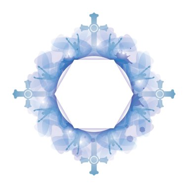 Kar Tanesi ikonu. vektör illüstrasyonu