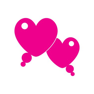 Bir kalp simgesinin vektör illüstrasyonu