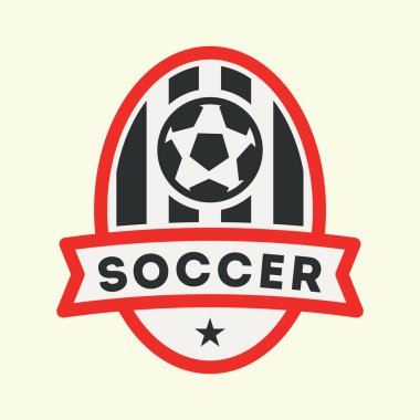 Futbolun yaratıcı vektör illüstrasyonu