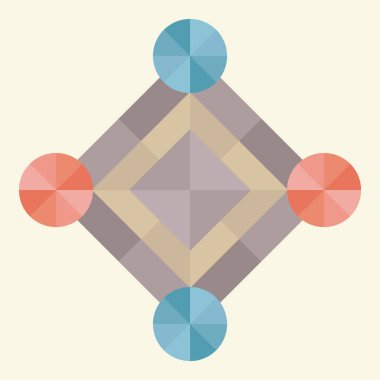 Modern b 'nin vektör illüstrasyonu simge atomundan yoksun