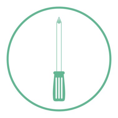 Modern oto tamir simgesinin vektör illüstrasyonu