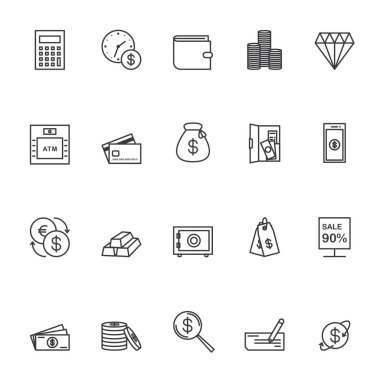 para simgesi vektör illüstrasyonu