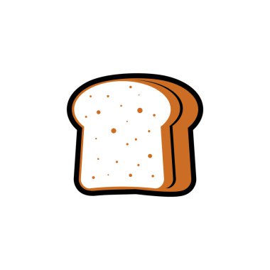 ekmek ikonu vektör illüstrasyonu