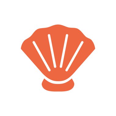 Deniz kabuğu simgesinin vektör çizimi