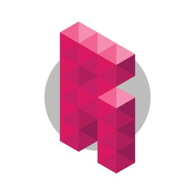 Soyut geometrik şekil. vektör illüstrasyonu