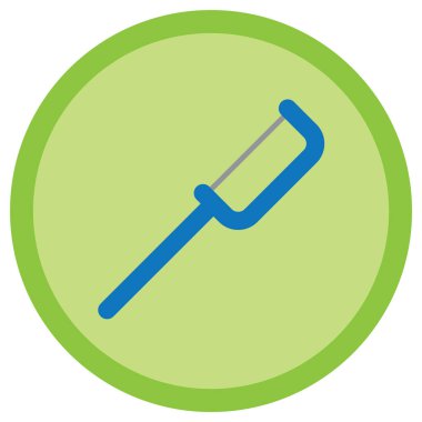 Tek izole edilmiş düz simgenin vektör illüstrasyonu