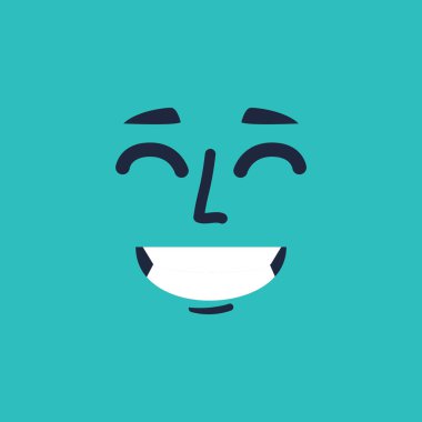 Yüzün yaratıcı vektör illüstrasyonu