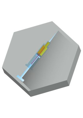 Kimya simgesi vektör illüstrasyonu