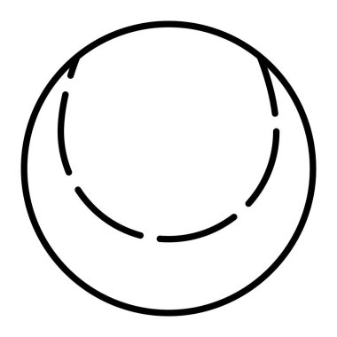 Çizgi film donutunun vektör çizimi