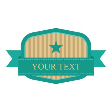 Tasarımınız için vektör etiketi