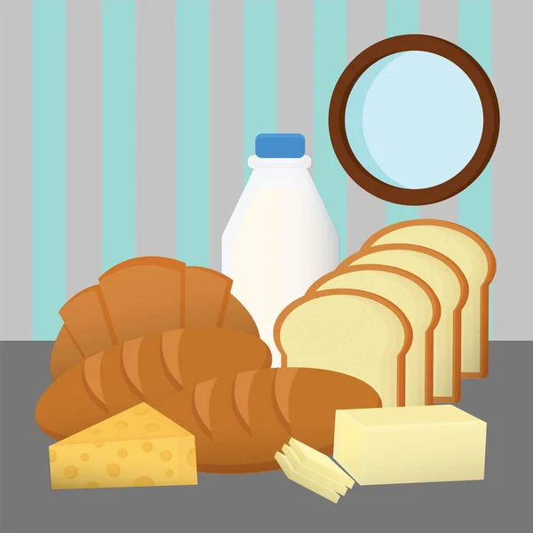 vector illustration of food and drink