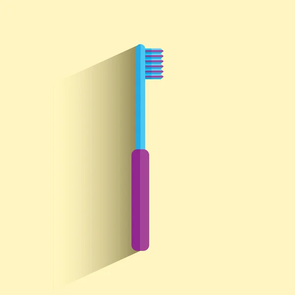Creative Vector Illustration Toothbrush — Stock Vector