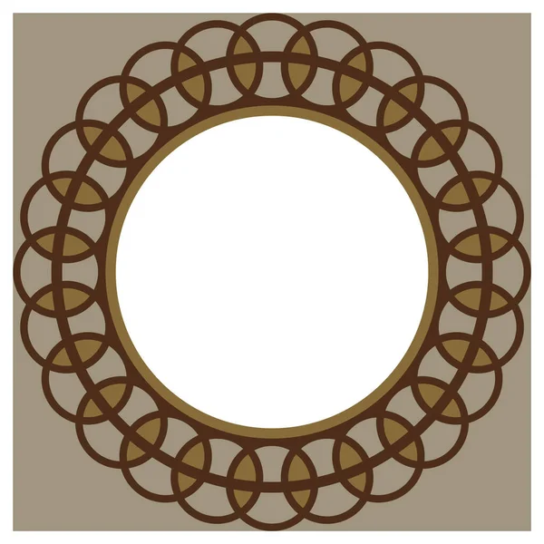 Векторна Декоративна Рамка Геометричним Орнаментом — стоковий вектор