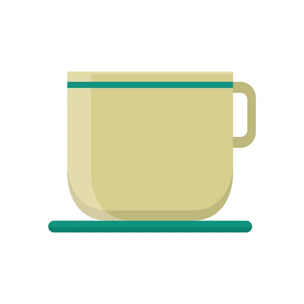 Kaffeetassen Ikone Cartoon Stil Isoliert Auf Weißem Hintergrund Getränke Symbol — Stockvektor