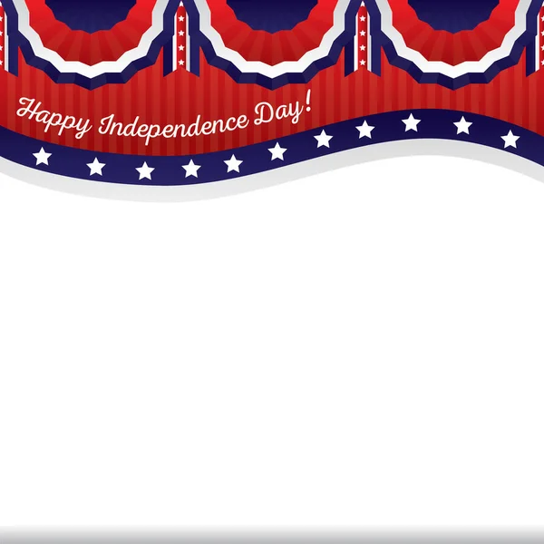 Vector Illustration Background Independence Day — Stock Vector