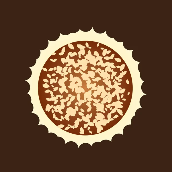 Ilustração Vetorial Ícone Chocolate — Vetor de Stock