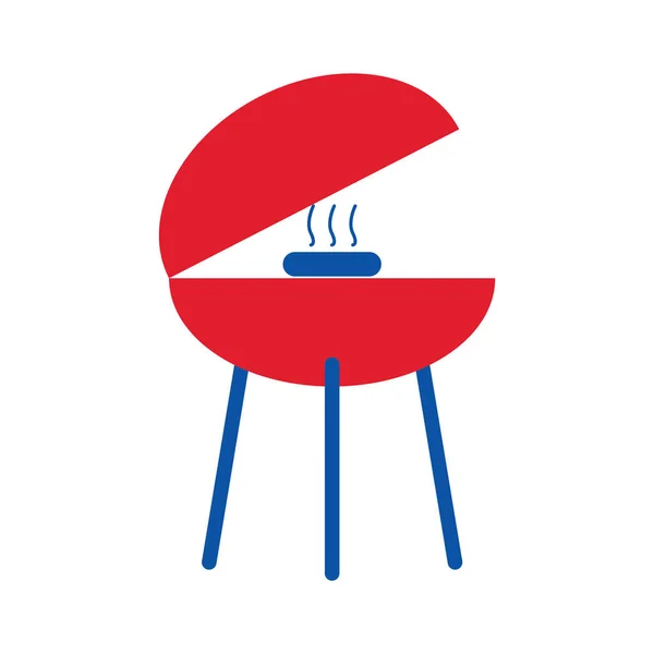 Vector Illustration Modern Barbecue Icon — Stock Vector