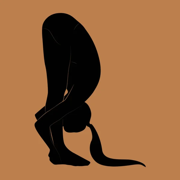Silhouette Une Femme Chaussures Noires — Image vectorielle