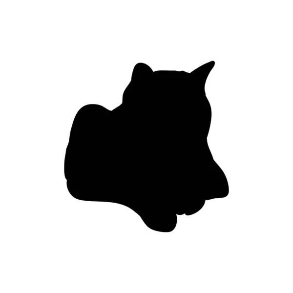 Vector Illustration Cat Silhouette — Stock Vector