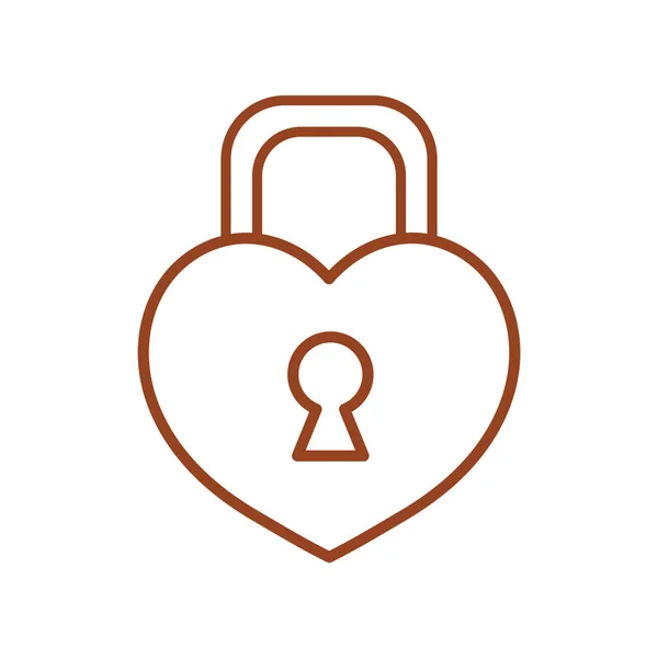 Padlock Icon Vector Illustration — Stock Vector